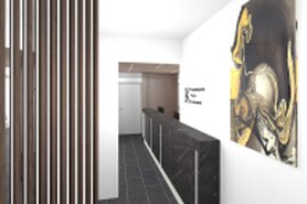 3D Visualisierungen Empfangsbereich einer kardiologischen Praxis